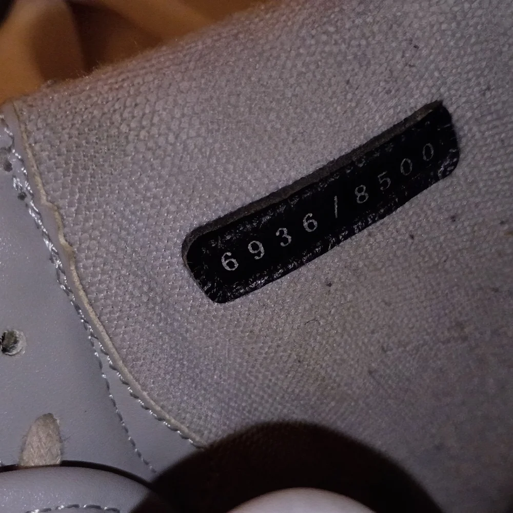 DiorxNike Gray and White High-Top Sneakers - Picture 2 of 8